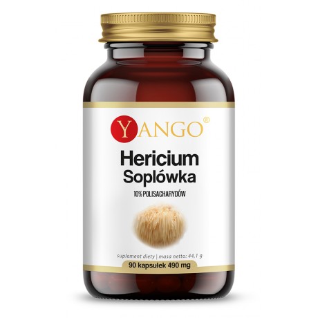 Hericium - Soplówka jeżowata - ekstrakt 10% polisacharydów - 90 kapsułek