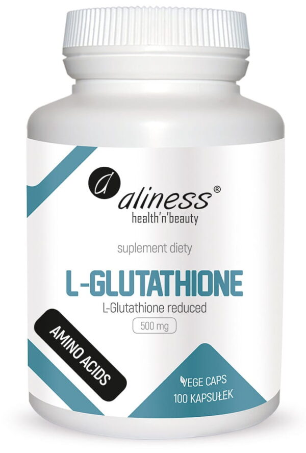 Glutation L-Glutathione reduced 500 mg x 100 Vege caps.