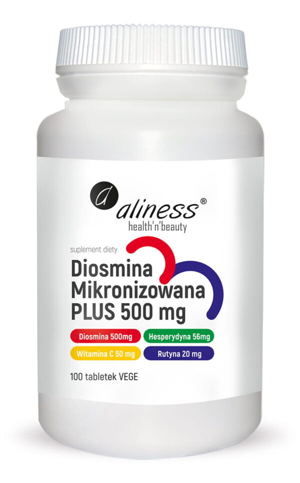 Diosmina mikronizowana PLUS 500 mg x 100 tabletek