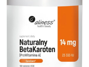 Naturalny BetaKaroten 14 mg (ProWitamina A) x 100 tab. vege