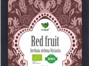 Herbata zielona RED FRUIT- czerwone owoce liściasta EKO